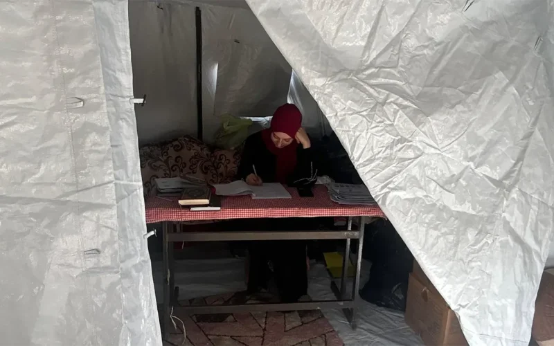 As a father in Gaza, the new home I am building for my children is a nylon tent