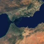 Morocco’s hidden history: archaeology, DNA and carbon dating rewrite the story of the ancient world Satellite view_Strait of Gibraltar