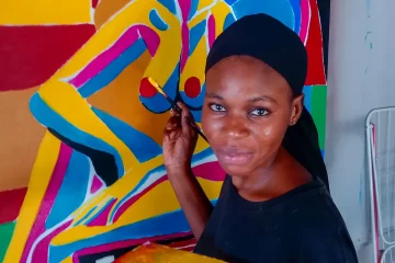 Young Gambian artist giving traditional printmaking new life