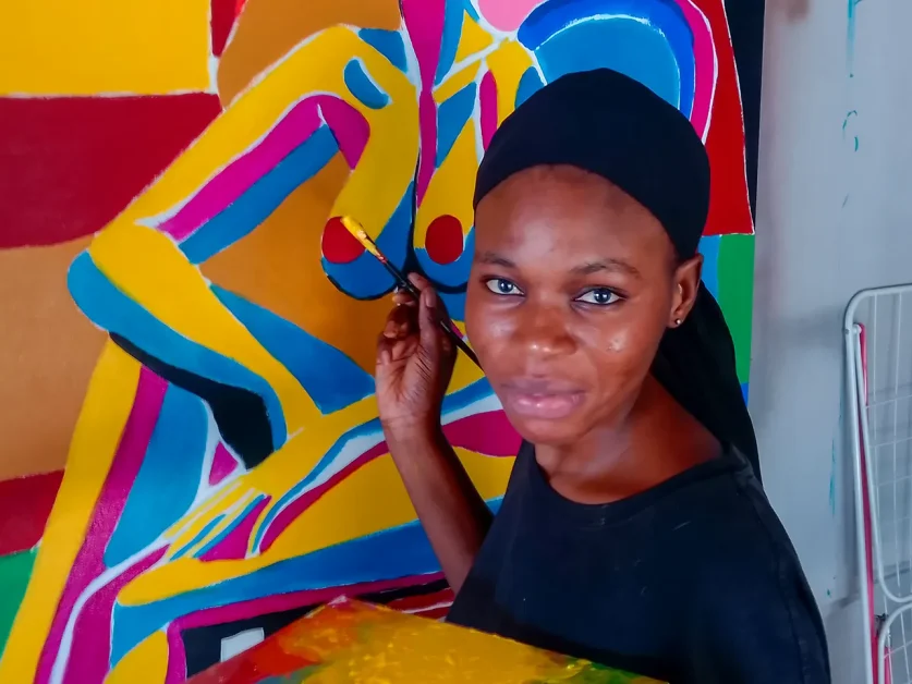 Young Gambian artist giving traditional printmaking new life